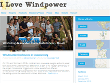 Tablet Screenshot of i-love-windpower.com